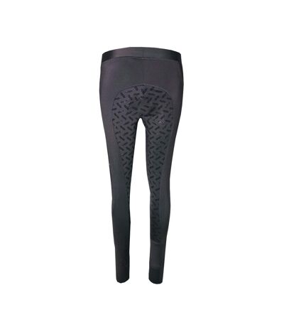 Womens/ladies shore horse riding tights black Whitaker