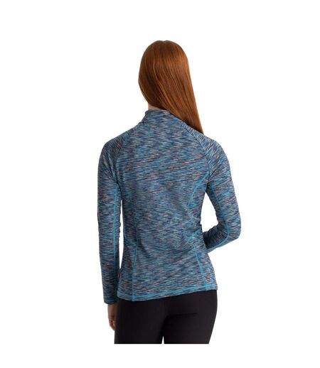 Haut Manches Longues Edith Femme Bleu Mer Chiné Trespass