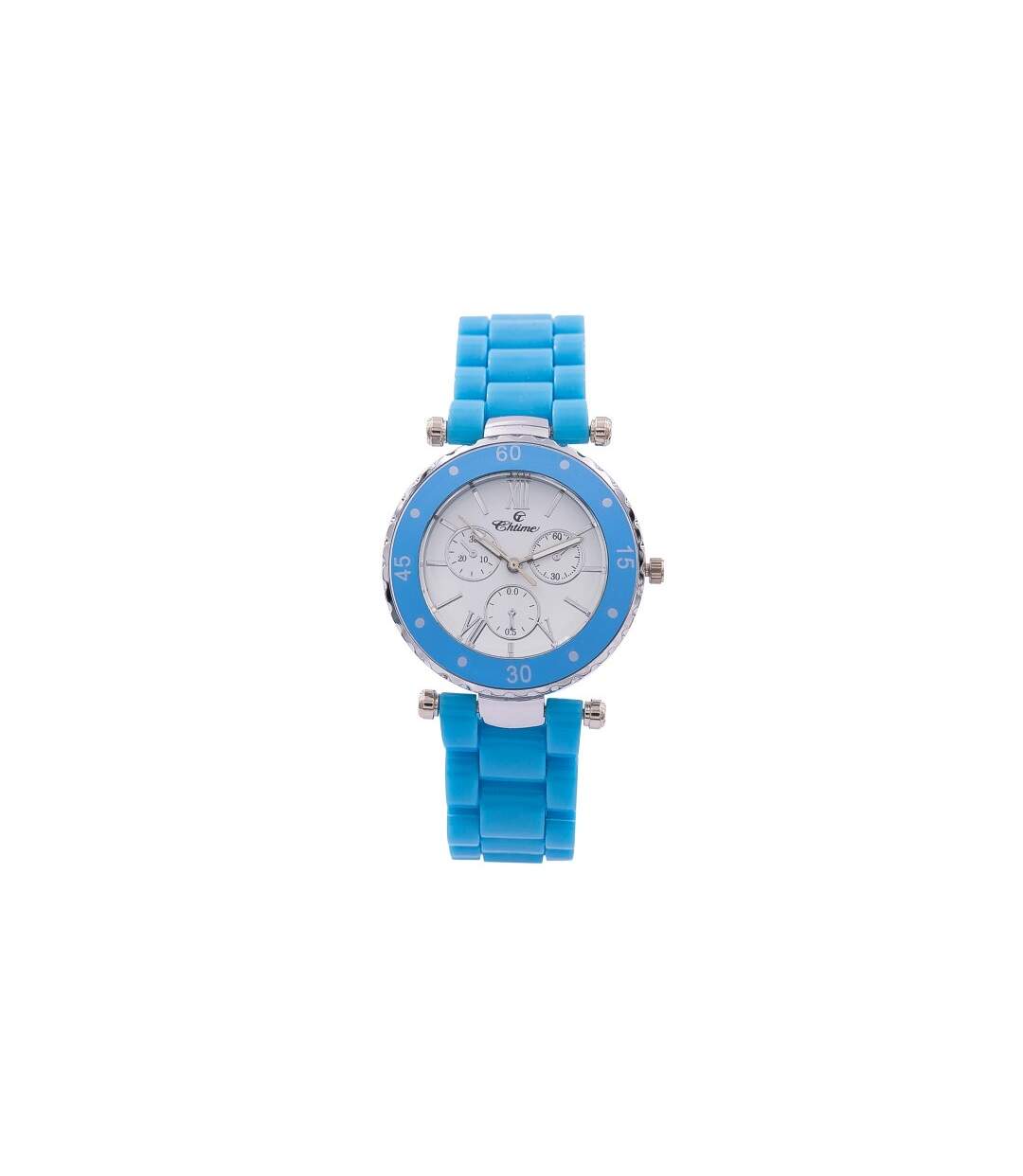 Montre pour Femme Plastique Bracelet Bleu CHTIME