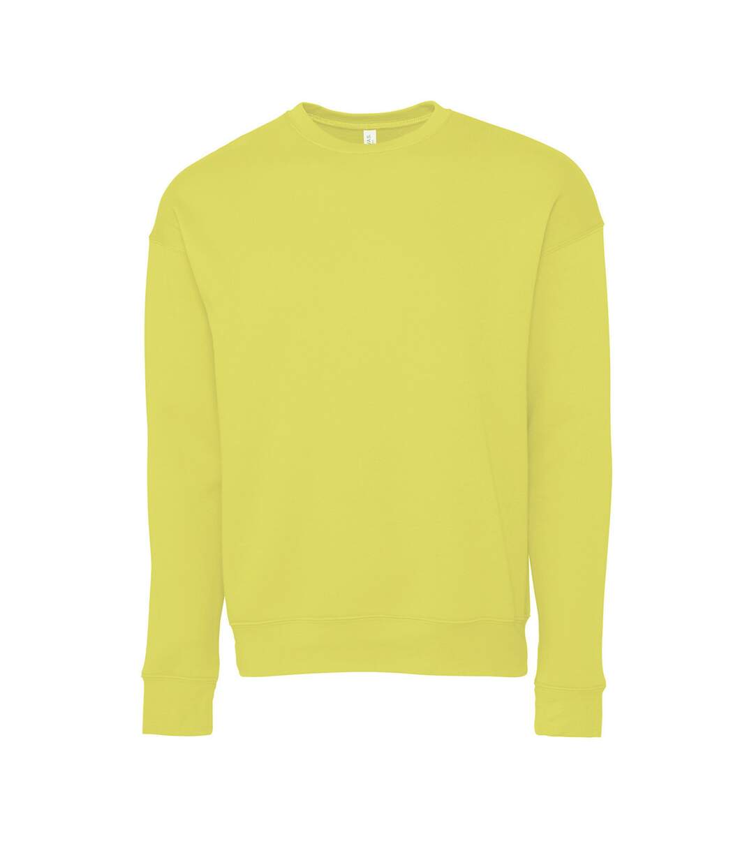 Sweat Classic Adulte Jaune Vert Bella + Canvas-1