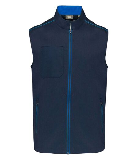 Gilet sans manches DayToDay - Homme - WK6148 - bleu marine et bleu roi