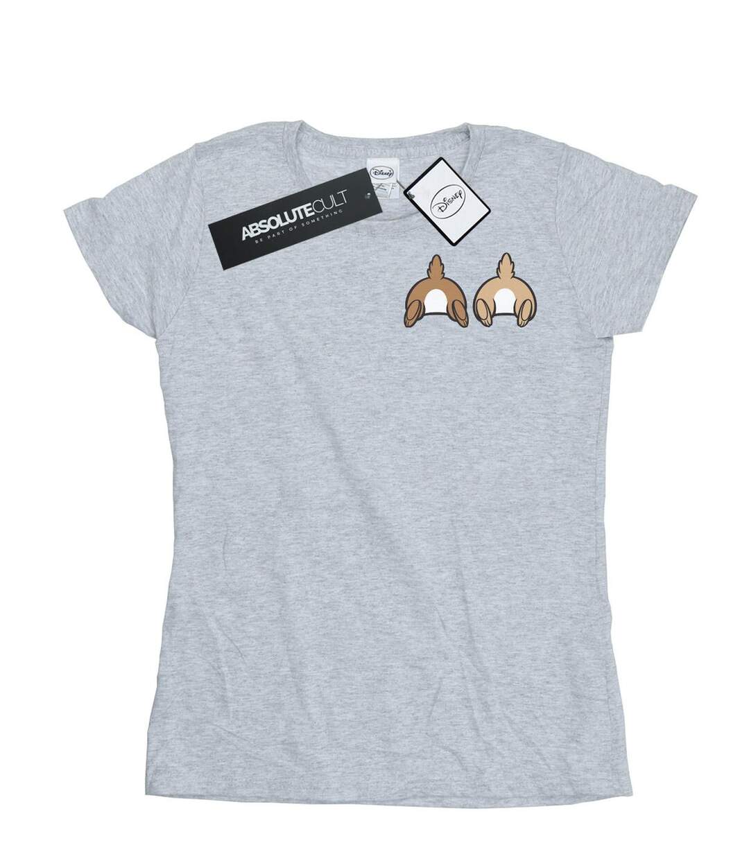 Disney - T-shirt CHIP N DALE BACKSIDE BREAST PRINT - Femme (Gris chiné) - UTBI15541-1