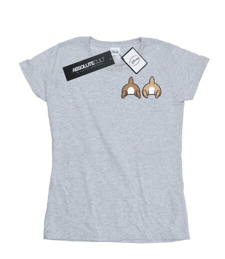 Disney - T-shirt CHIP N DALE BACKSIDE BREAST PRINT - Femme (Gris chiné) - UTBI15541