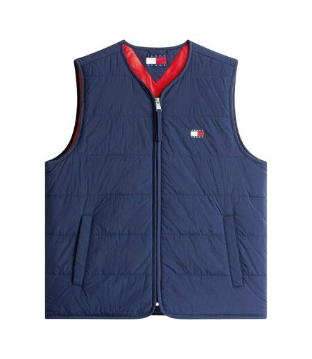 Mens Flag Logo Quilted Gilet Night Navy Tommy Jeans