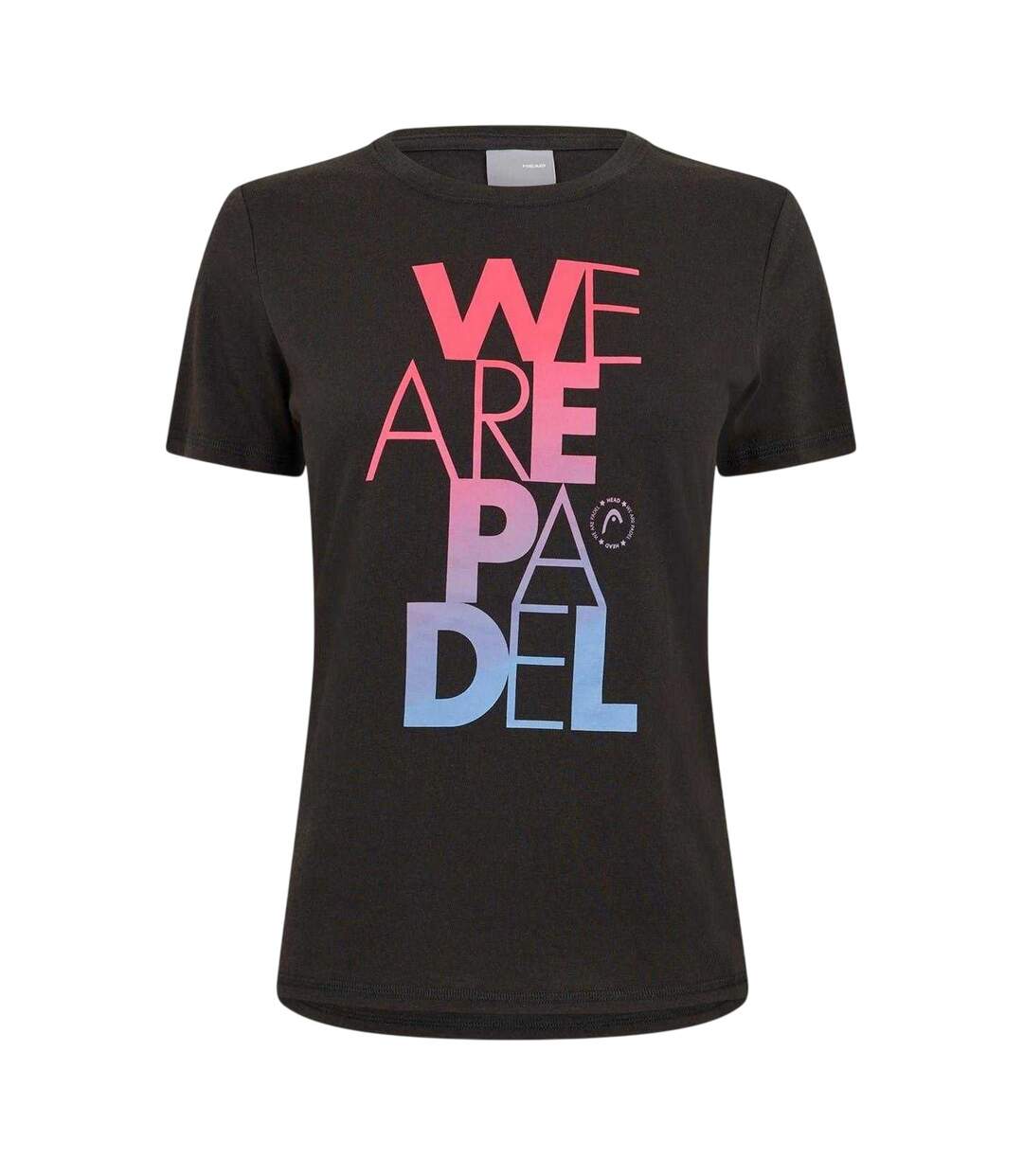 T-shirt Motif/style Vif Femme Noir Head-1