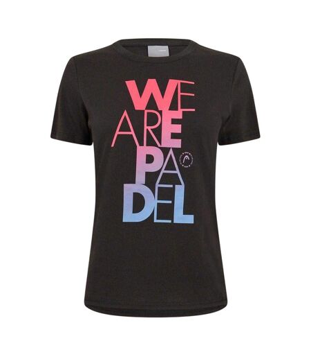 T-shirt Motif/style Vif Femme Noir Head