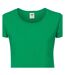 T-shirt Iconic Femme Vert Kelly Fruit Of The Loom-2