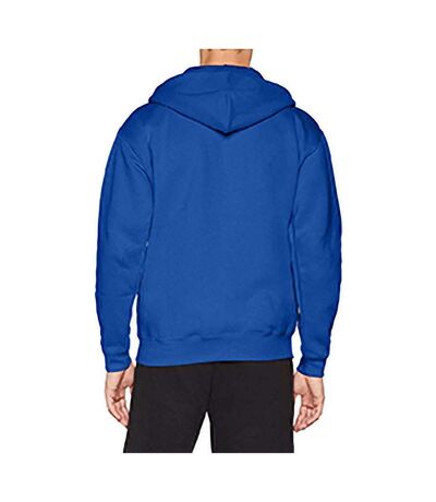 Sweatshirt à capuche et fermeture zippée homme bleu roi Fruit of the Loom