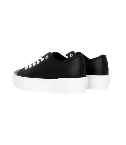 Womens/ladies millie trainers black/white Loyalty & Faith