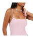 Maillot De Bain 1 Pièce Motif/style Uni Femme Rose Brave Soul-4