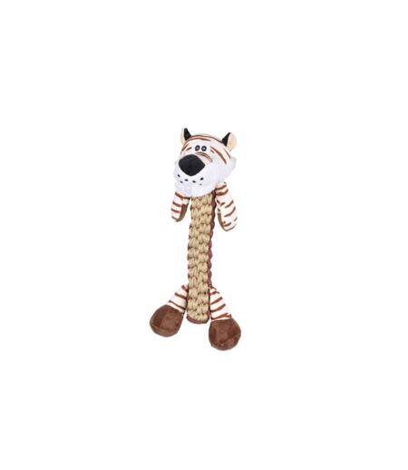 Peluche pour Chien Tigre 34cm Marron