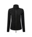 Premier Womens/Ladies Artisan Contrast Trim Fleece Jacket (Black/Brown) - UTPC5288