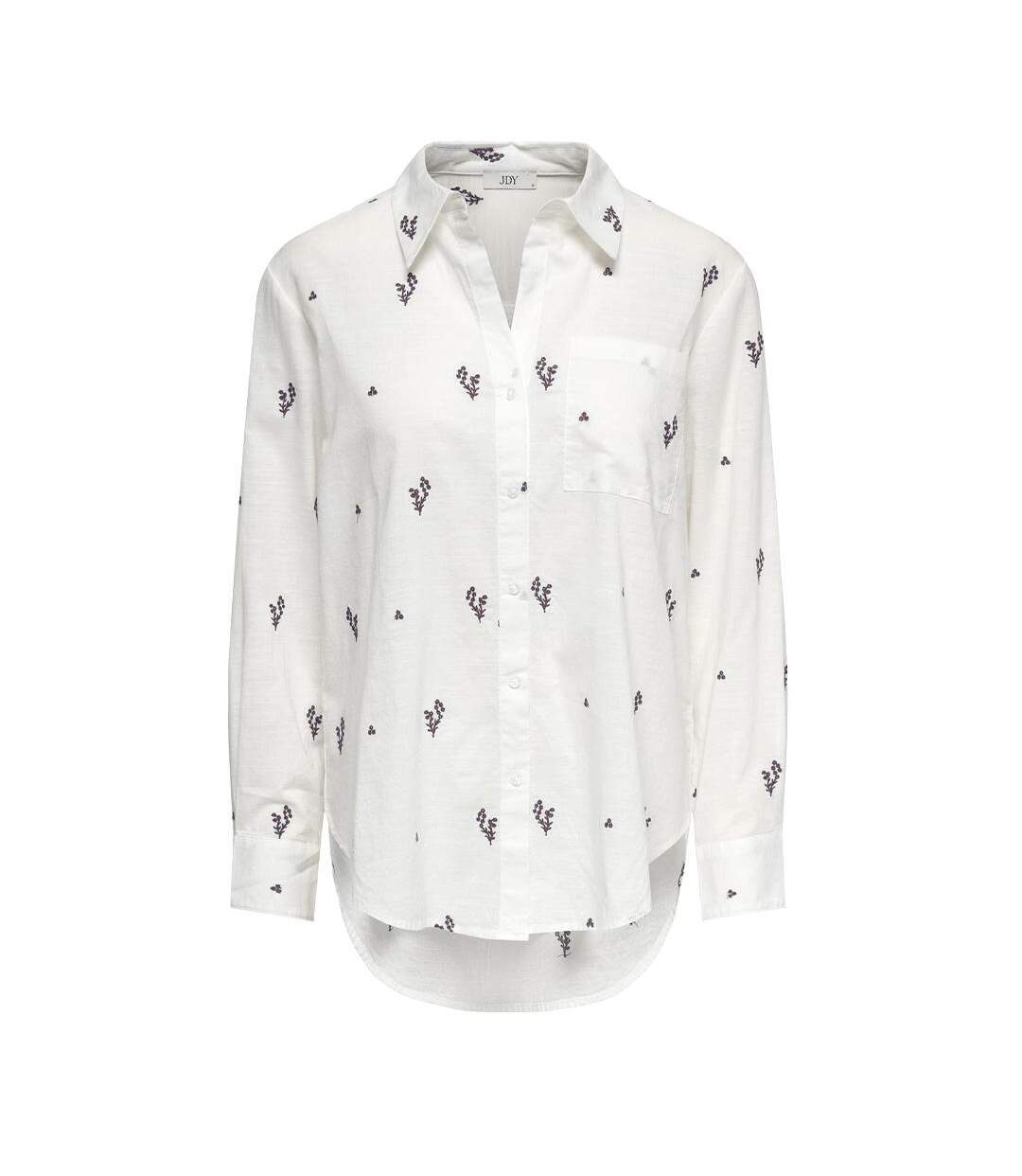 Chemise blanche/kaki femme jdy kimie-1