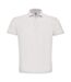 Mens id.001 cotton polo shirt white B&C