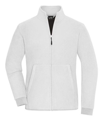 Veste polaire zippée - Femme - JN1321 - blanc et gris