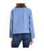 Womens/ladies Short Tailored Jacket Powder Blue Be You-3