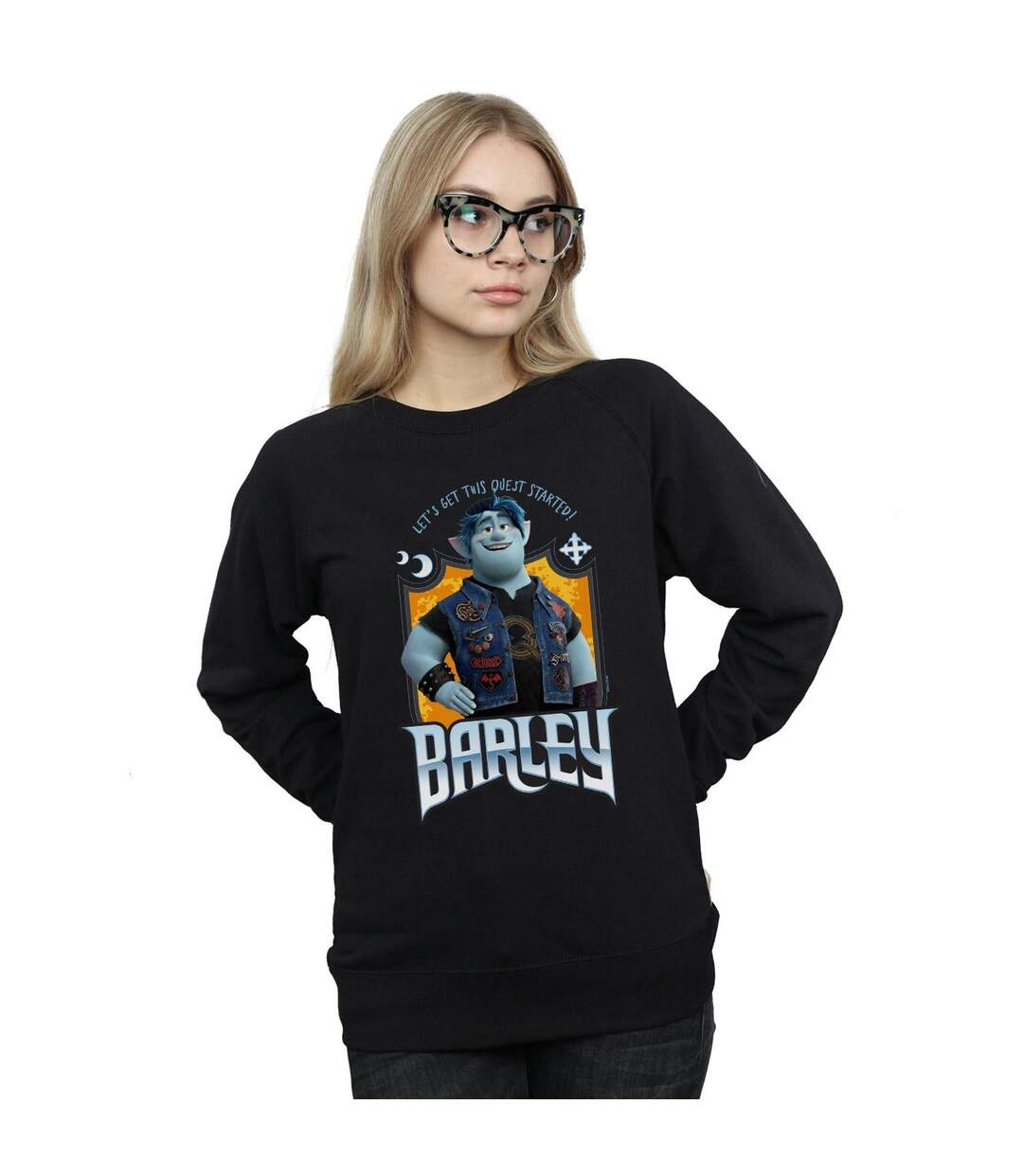 Disney Sweat-shirt Onward Barley Pose - Femmes/Dames (Noir) - UTBI32431-2