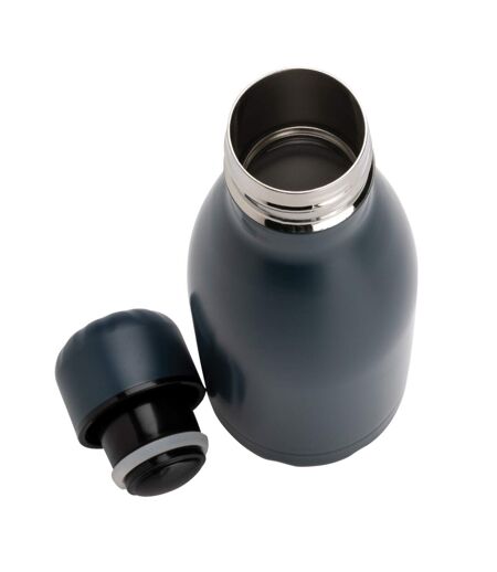 Stainless steel 260ml water bottle one size blue XD Collection