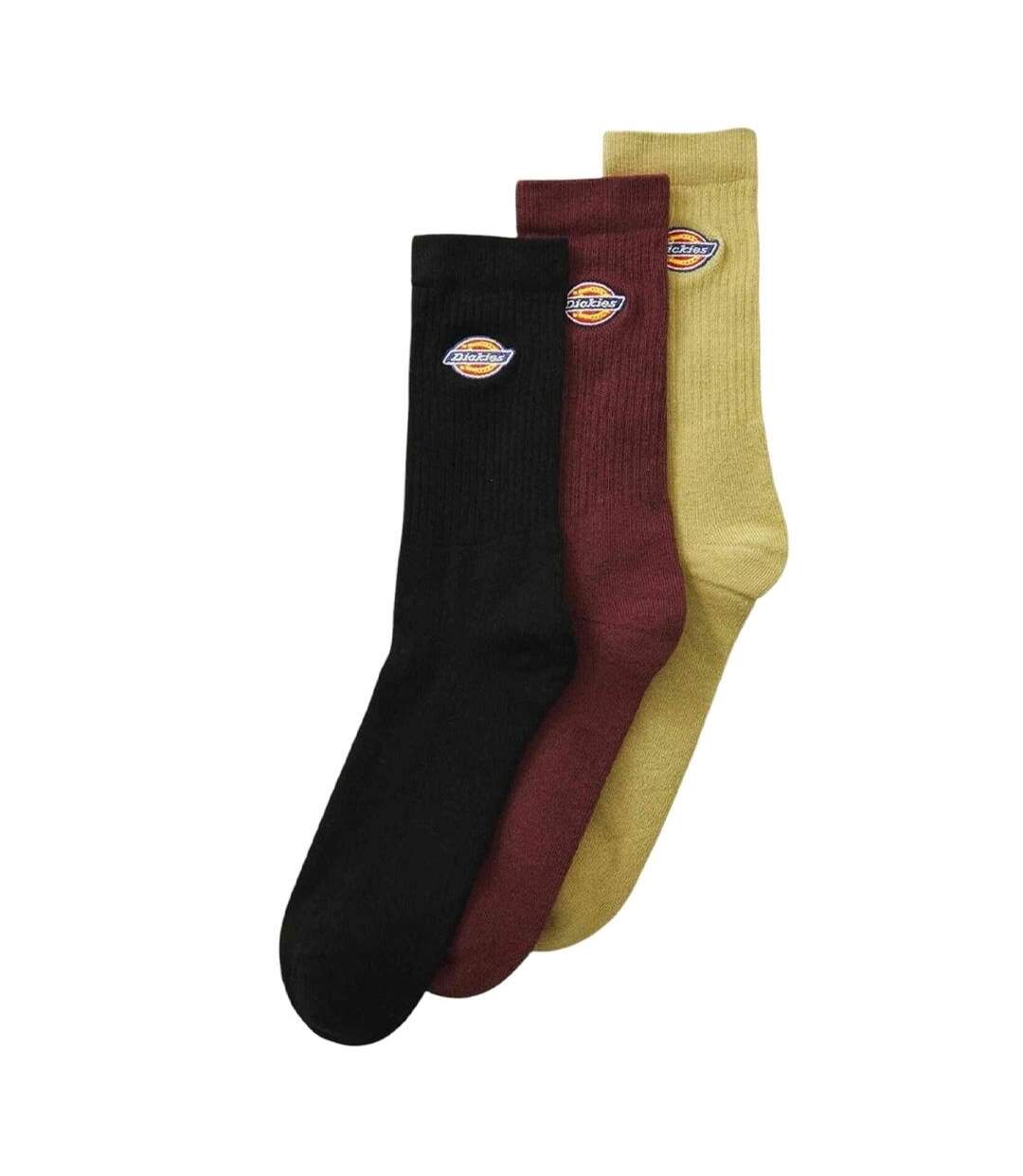x3 paires de chaussettes rouge/jaune/noire homme dickies valley grove-1