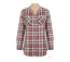 Chemisier Femme en Flanelle de Coton Carreaux Rose/Gris-4