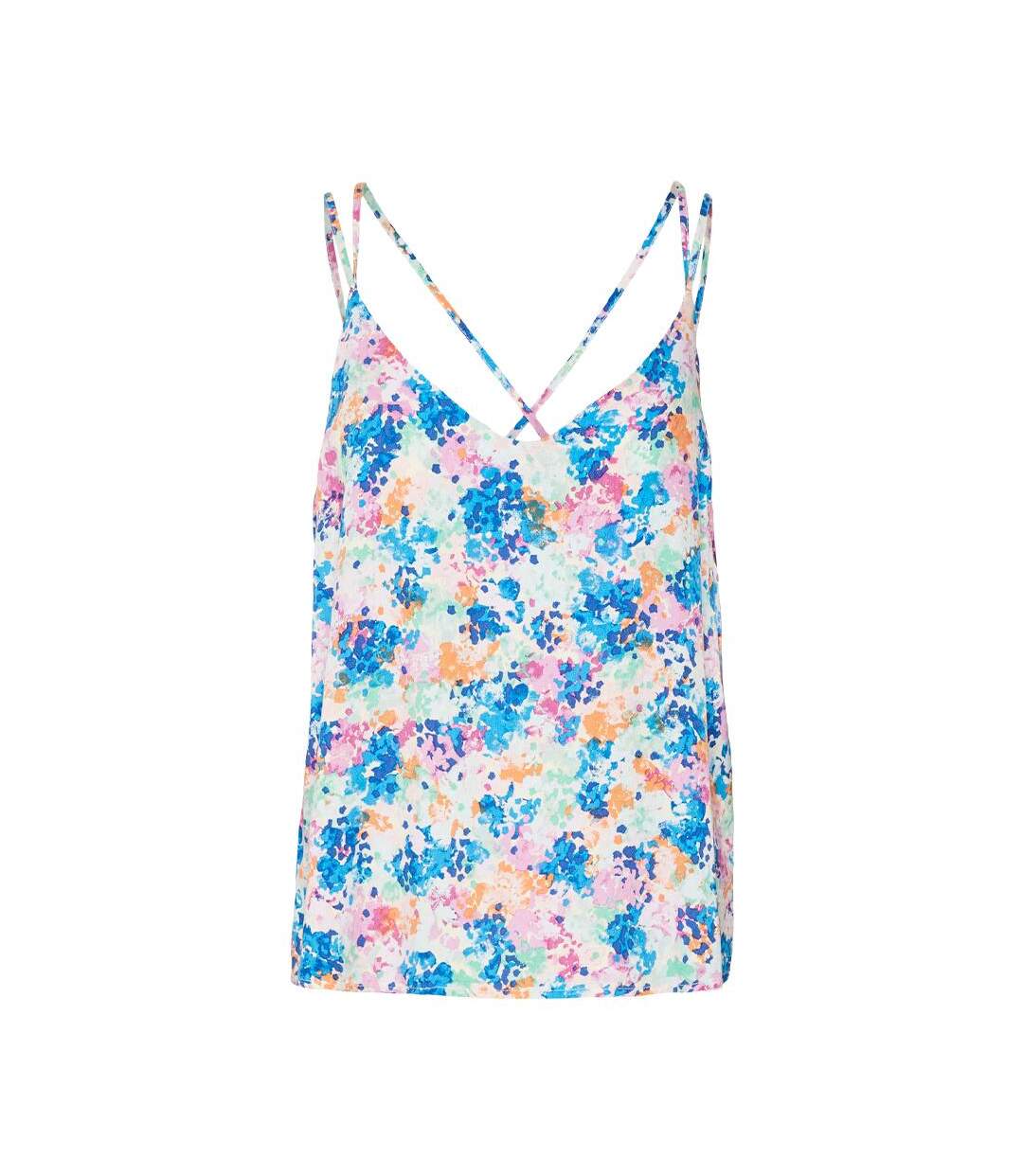 Débardeur Bleu/Vert Femme Vero Moda Singlet - L