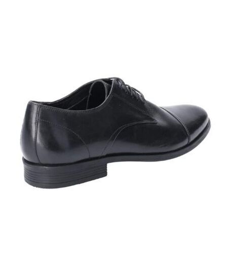 Chaussures en cuir ollie homme noir Hush Puppies