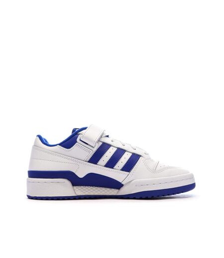 Basket blanc/bleu homme adidas forum low