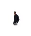 Mens Ottoman Quarter Zip Long-sleeved Polo Shirt Navy Prevu-1