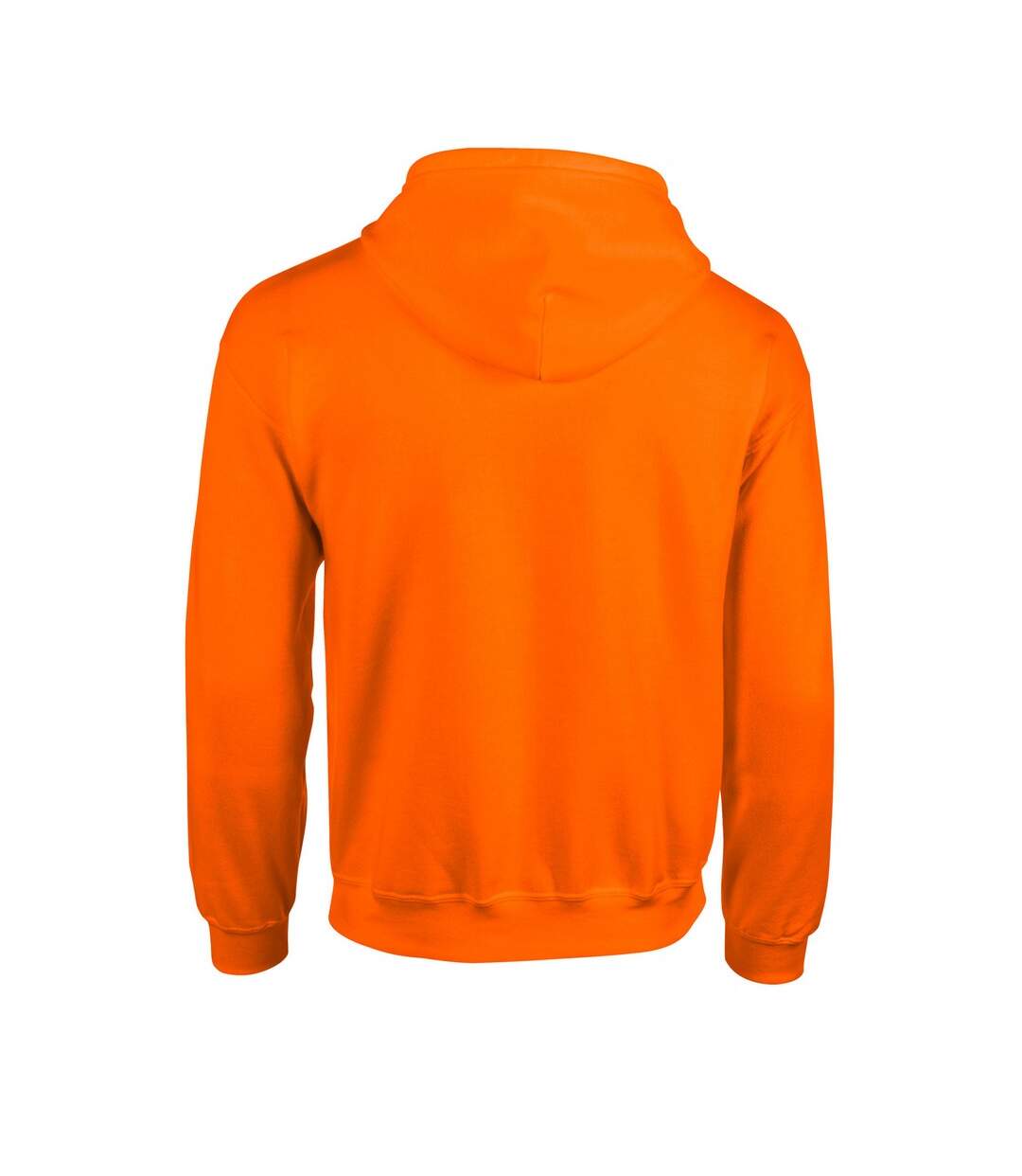Mens Heavy Blend Full Zip Hoodie Safety Orange Gildan-2