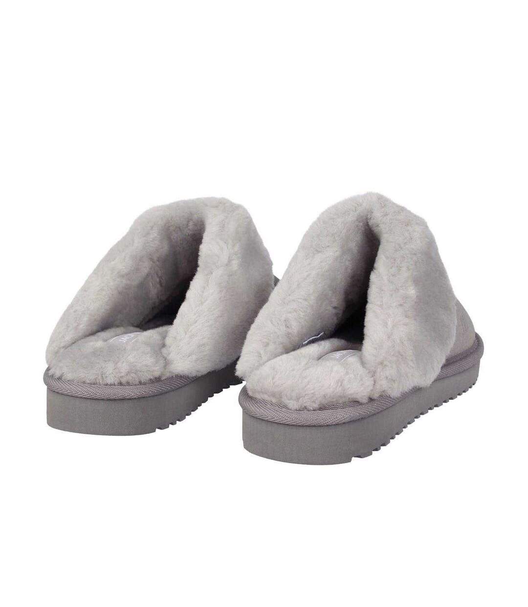 Chaussons Mules Femme Gris Jack Wills-2