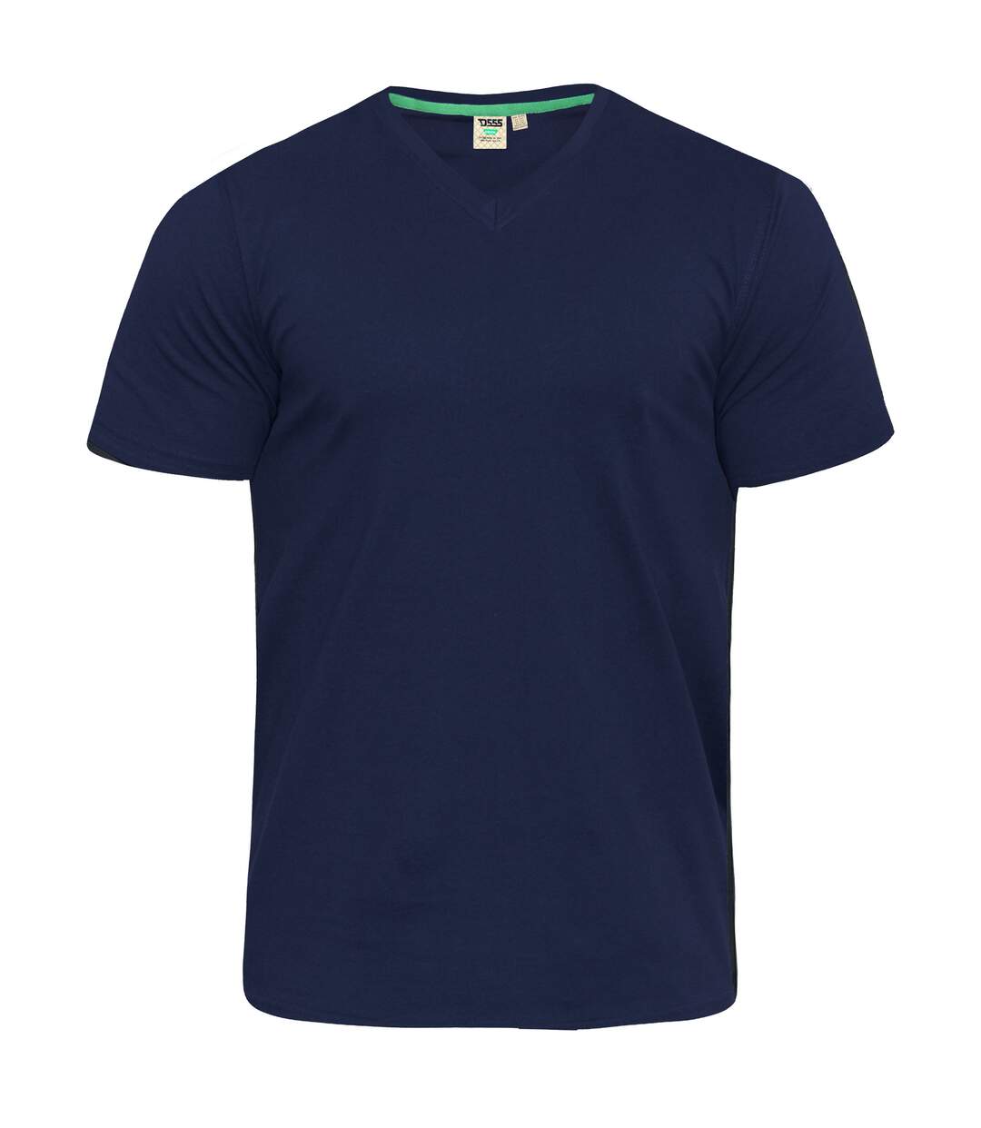 Duke Mens D555 Kingsize Signature-1 Cotton T-Shirt (Navy) - UTDC144-2
