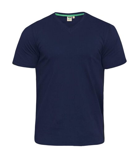 Duke Mens D555 Kingsize Signature-1 Cotton T-Shirt (Navy) - UTDC144