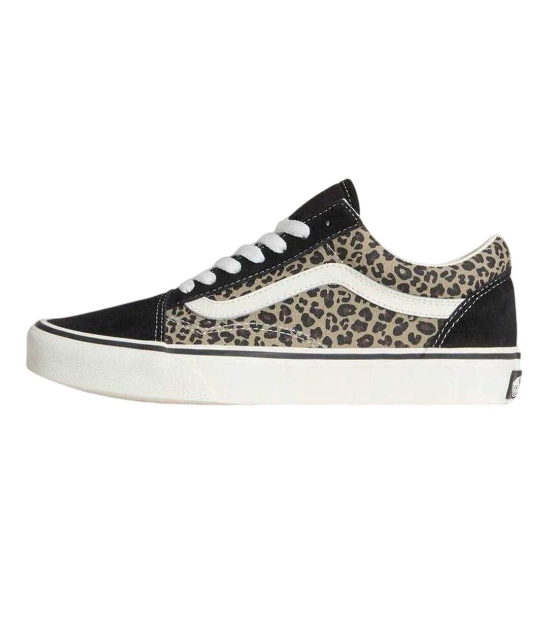Chaussures À Roulettes Old Skool Femme Beige Noir Vans-2