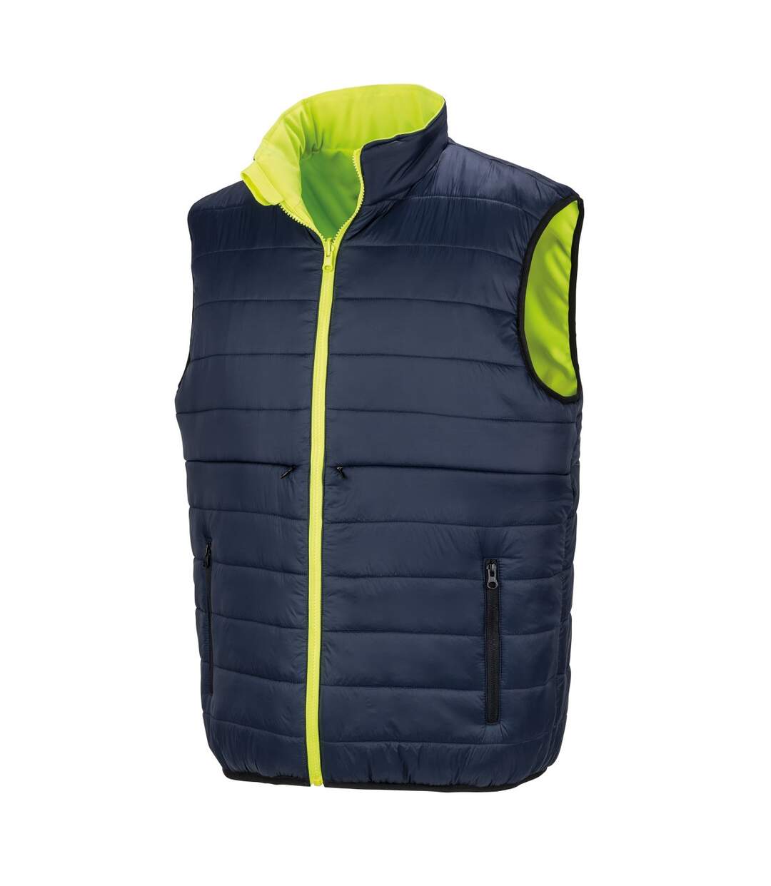 SAFE-GUARD by Result Gilet réversible unisexe adulte Soft Touch (Jaune fluo/Marine) - UTPC7288-3