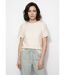 Blouse broderie anglaise à col rond-1