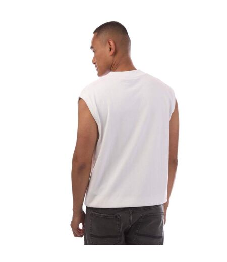 Sweat Sans Manches Vollino Homme Blanc Boss