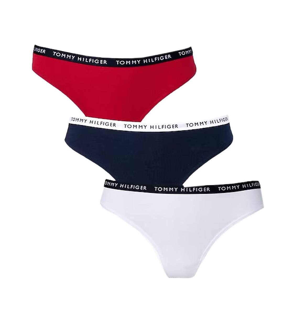 x3 Strings Rouge/Blanche Femme Tommy Hilfiger UW0UW02829 - XS-1