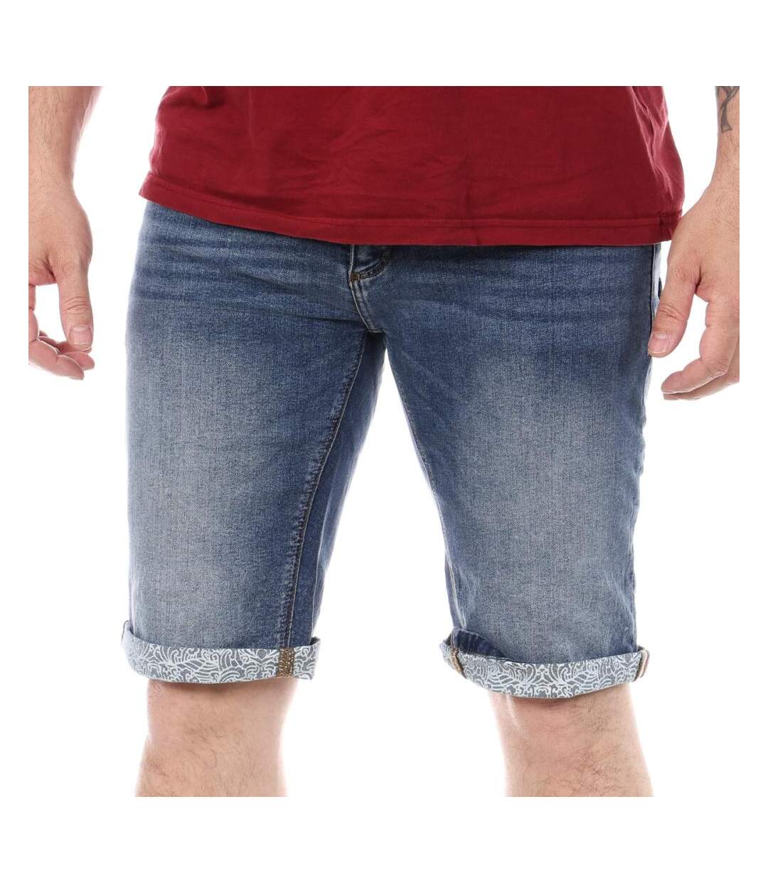 Short bleu délavé homme rms26 stone-1