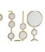 Décoration Murale en Métal Mur de Miroirs 90cm Or-2
