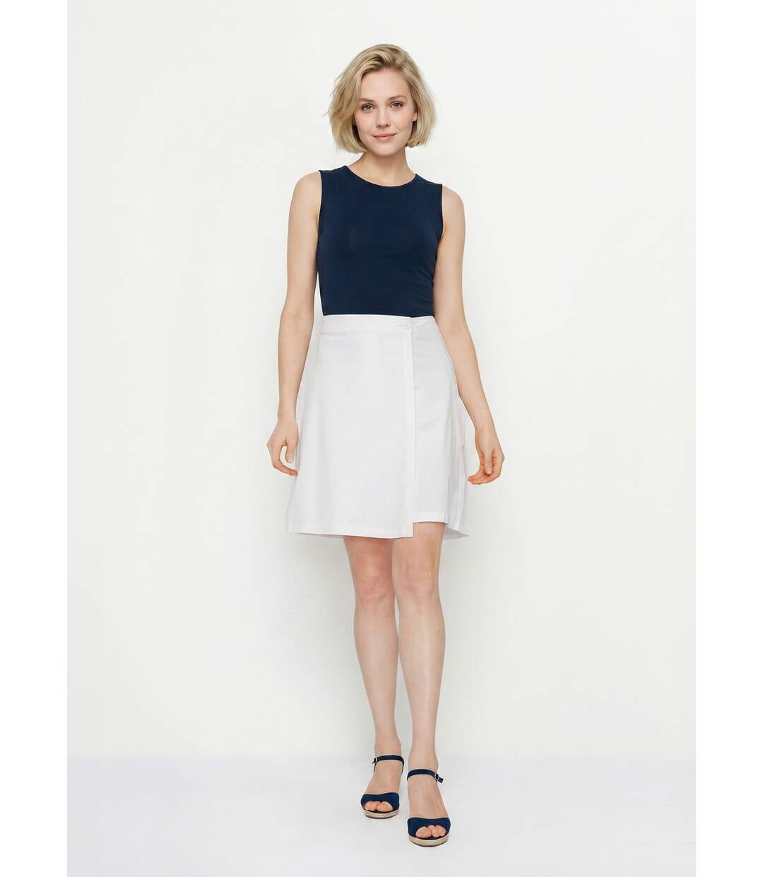 Jupe-short  tissu extensible-3