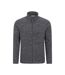 Mountain Warehouse Mens Snowdon II Full Zip Fleece Jacket (Dark Grey) - UTMW1292