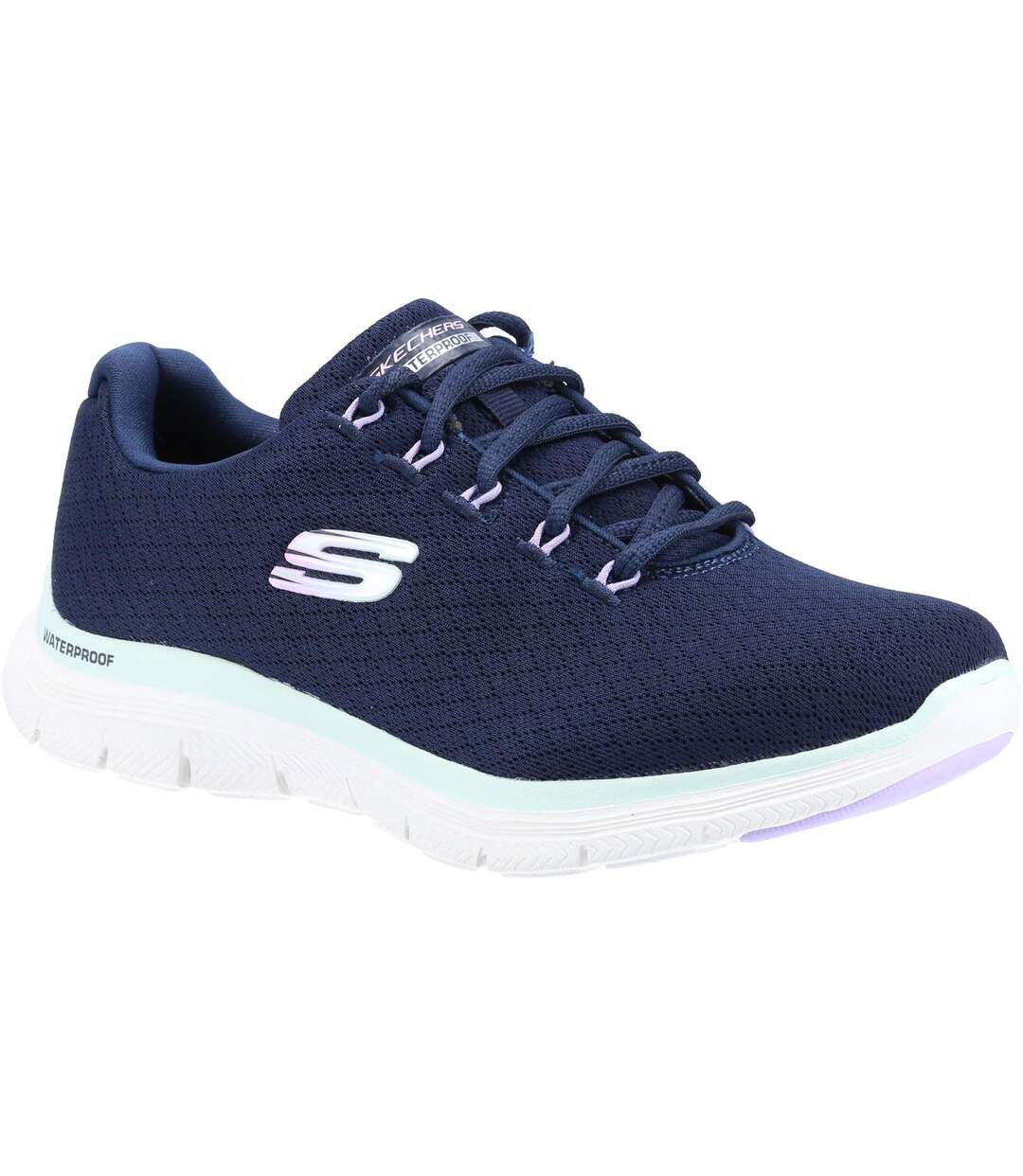 Skechers Womens/Ladies Flex Appeal 4.0 Coated Fidelity Sneakers (Navy) - UTFS7689