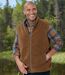 Men's Reversible Padded Gilet - Blue Brown-1