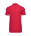 Mens pique stretch polo shirt classic red Russell