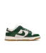 Baskets blanches/vertes femme nike dunk low-2