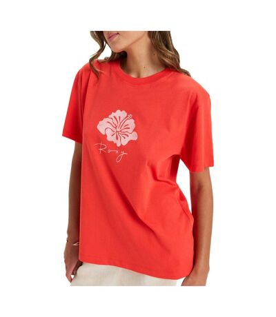 T-Shirt rouge femme roxy hangloose - l
