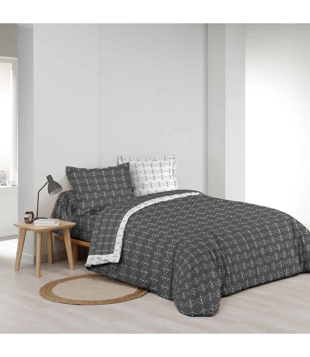 Housse de Couette Aristide 240x220cm Anthracite-3