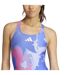 Maillot De Bain 1 Pièce Femme Bleu Blanc Tie-dye Adidas-4