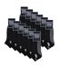 12 Pack Mens Bamboo Ankle Grip Socks | Reinforced Heel & Toe Soft Non Slip Socks-2