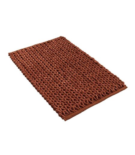 Tapis de Bain en Chenille Ariel 50x80cm Terracotta